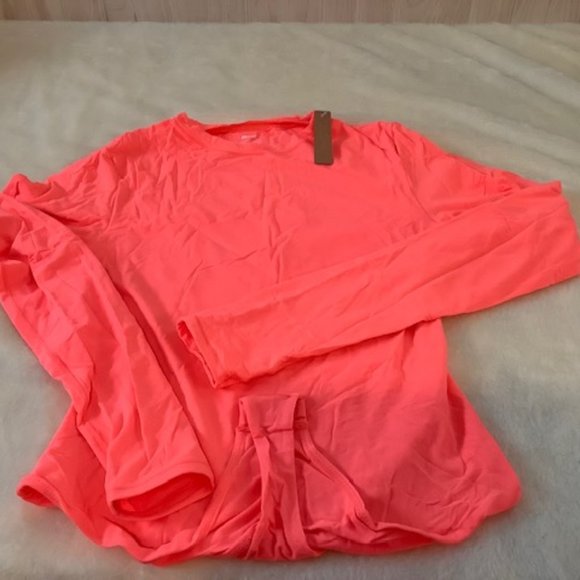 SKIMS Neon Coral Fits Everyone Long Sleeve Bodysuit-NEW - Picture 3 of 6
